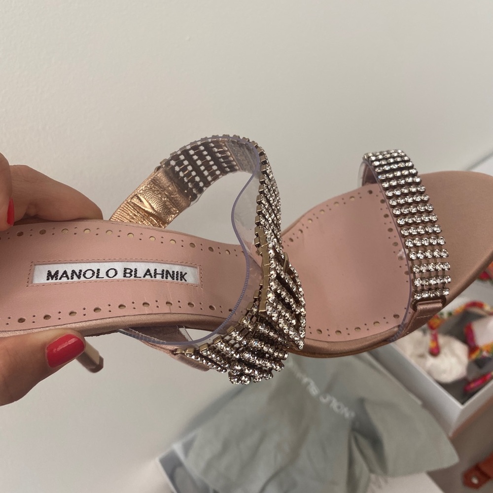 Manolo Blahnik sparkly heals